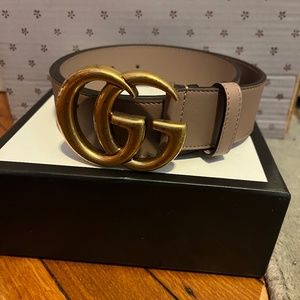 Gucci belt dusty pink. Wide width